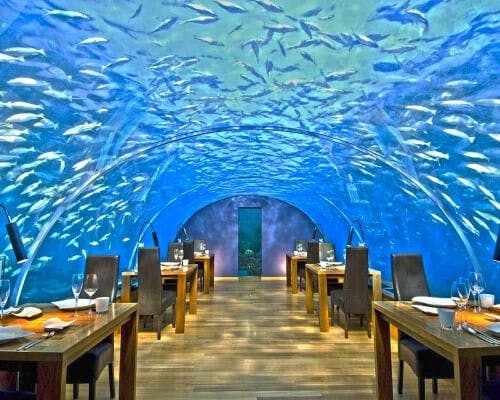 Restaurantes nas Ilhas Maldivas