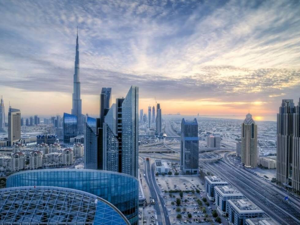Vista da cidade Dubai - Emirados Arabes Unidos